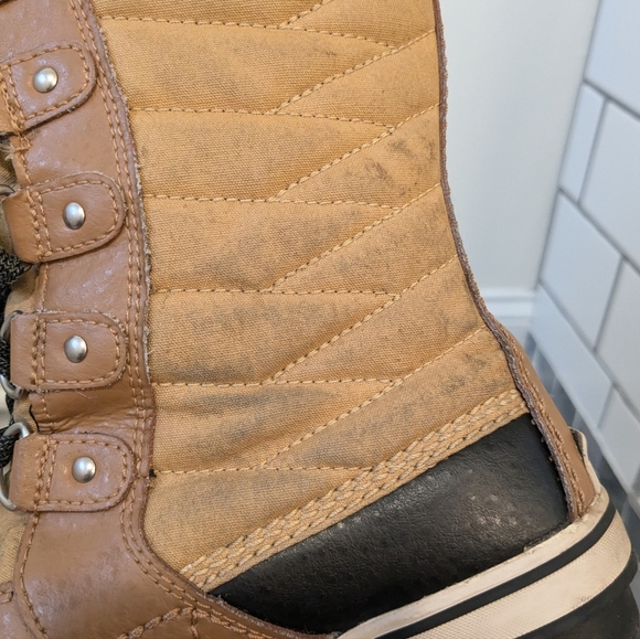 Sorel Women's Tan Tofino Waterproof Faux Fur Trim Winter Snow Boots Size 3 - Picture 8 of 9